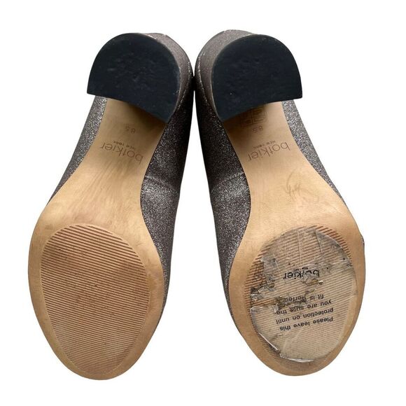 Botkier New York Valentina Pump Glitter Blush Block Heel Cushioned Women Sz 8.5M - Picture 9 of 9